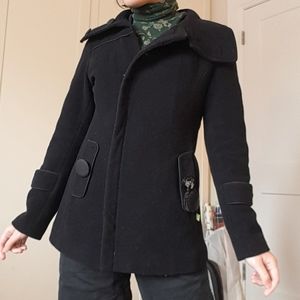 Black wool blend jacket